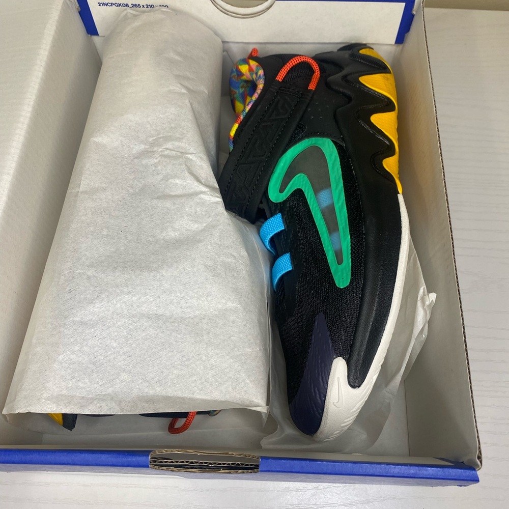 Nike Giannis Immortality 2 Black/Yellow/Green/Blue Sneakers Vibrant Design NWT - Picture 3 of 8